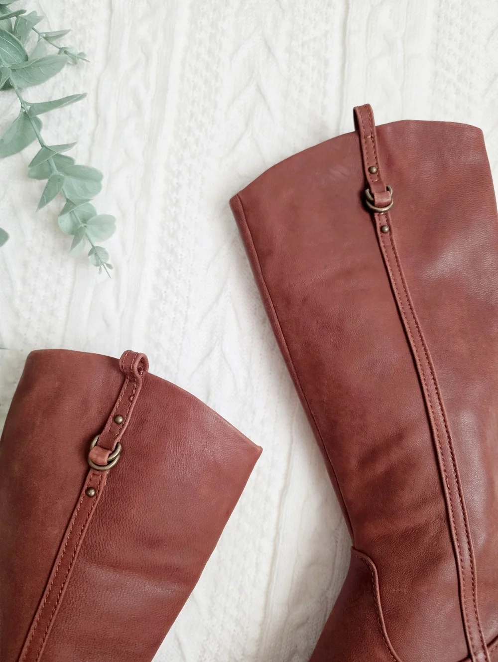 GB Girl Brown Genuine Leather Riding Boots Size 3M